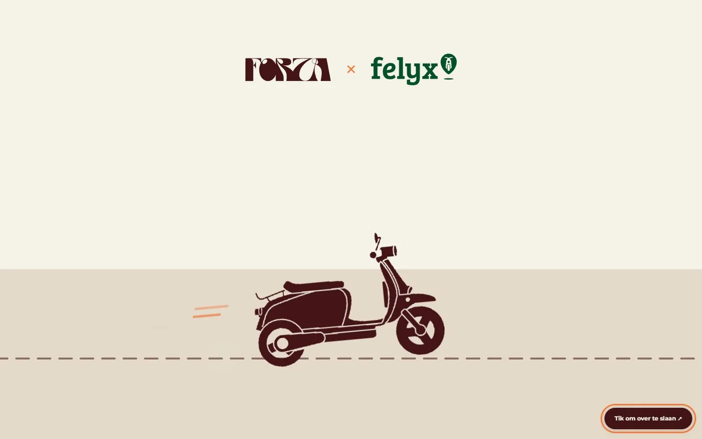 Forza × Felyx: the ‘Il Viaggio’ preloader.